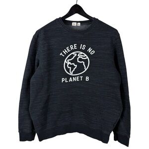 Mens TenTree There Is No Planet B Organic Cotton Grey Sweatshirt Size L